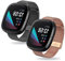 ZUREGO 2 Stück Ersatzarmband für Fitbit Versa 4/Versa 3/Sense/Sense2 Armband für Damen/Herren, Ersatz Edelstahl Metall Armband Kompatibel mit Fitbit Versa 4/Versa 3/Sense/Sense2 (D)