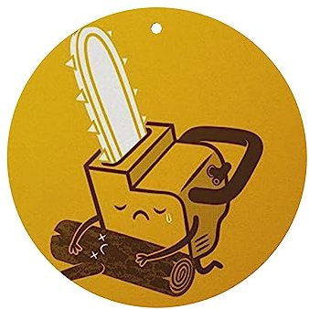 Nette Weinende Kettensäge Auto Lufterfrischer Karten 6 Pcs-Hängende Auto Duft/Lustige Auto Innen Zubehör Dekor