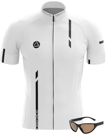 Maillot Ciclismo Manga Cortas Hombre con Culotte Otoño Secado Rápido Transpirable Custom,Hombre Ropa De Ciclismo Reflectante,3 Bolsillos (XL,Typ-1)