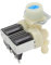 Valvola Dell'Acqua per Lavatrice Fps180A Elettrovalvola Ingresso Acqua Valvola di Ingresso Acqua Tamburo Doppia Testa per Cilindro Rondelle per Pentole