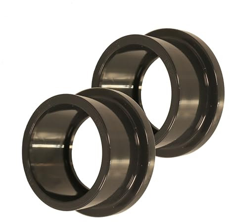 HAF® 2X PVC Fittings Bundbuchse mit 50mm Klebemuffe und Flansch | Ersatzteil aus grauem PVC-U mit Klebeanschluss für Kugelhähne und Rückschlagventile | Qualität: Made in Europe - Menge: 2 Stück