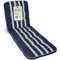 Herlag Liegenauflage Tilly 200x65x7cm | Liegestuhl-Auflage Blockstreifen 7cm | Liegepolster für Gartenliege | Gartenmöbelauflage Liege Deluxe-Serie | Atmungsaktiv | Öko Tex 100 | Blau-Gestreift
