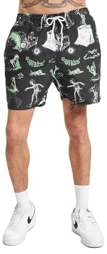 Santa Cruz Scene Report Badeshort Herren Badehose schwarz, L