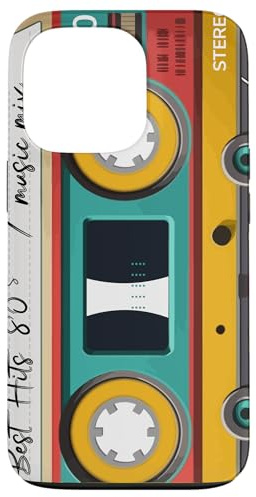 Kassette Audio Musik Retro Jahr 1980-80s Mix Best of Hülle für iPhone 13 Pro