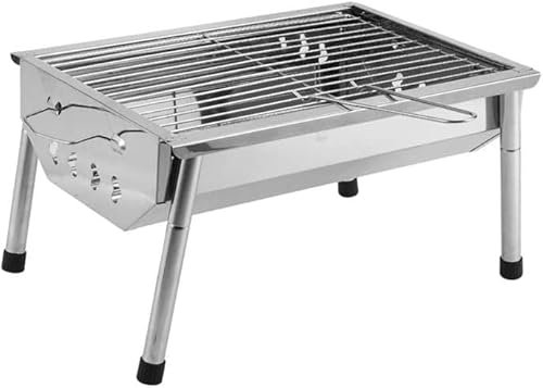 Thicken Folding Outdoor Charcoal Oven Stainless Steel Bbq Smoke Grill BBQ Grill Mini Grill Kebab
