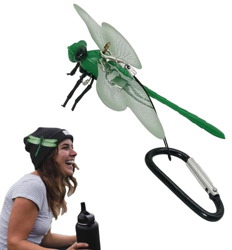 Dragonfly Hat Clip, Realistic Dragonfly Clip - Fake Garden Dragonfly Clip | Decorative Dragonfly Clip Garden Decoration, Dragonfly Decoration Ornaments Accessories for Patio and Yard