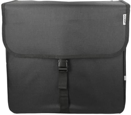 Doppelte Fahrradtasche Edge Luxe Shopper 40 Liter schwarz