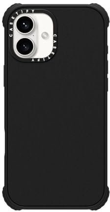 CASETiFY Ultra Impact iPhone 16 Plus Case [Strong Slim / 11.5ft 5X Militray Grade Drop Protection/Compatible with Magsafe] - Matte Black
