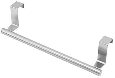 STGBCST Küchentuchhalter zum Einhängen Handtuchhalter Rostfreie Stähle Geschirrtuchhalter Türhandtuchhalter Küche Handtuchhalter Ohne Bohren Küche für Schranktür Geeignet für Küche Bad (Silber)