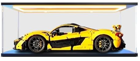HCAEIOFJ Transparente Acryl-Vitrine für Lego Technic 42172, anwendbar für McLaren P1 Hypercar, entworfen (nur Vitrine). Was Sie sehen, ist, was Sie erhalten, kaufen Sie eine, erhalten Sie zwei