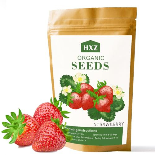 400+ semi di fragola premium per la semina - Ideale per giardini idroponici e coltivatori domestici