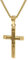 trendor Kreuz-Anhänger Gold 333 mit goldplattierter Halskette Damen-Kette 35751-50 50 cm