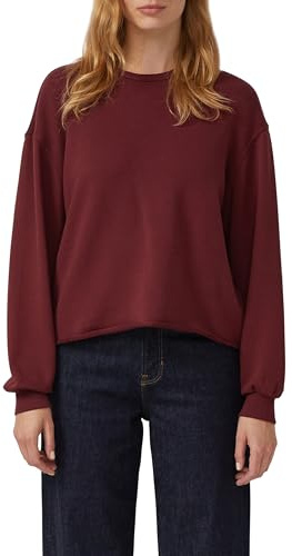s.Oliver Damen Verkürztes Sweatshirt mit Rollsaum Sweatshirt