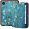 SATURCASE Coque pour Kobo Clara Color/Clara BW 6 pouces, beau PU Cuir Silicone Flip Folio Ultra Mince Légère Housse de Protection avec Fonction de Veille/Réveil Automatique (KN-2)