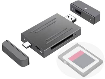 2 Lecteur de Carte de Machine à sous, 10 Gbps Type C USB Portable Memory Memory Reader Memory Carte Reader 2TB Memory Memory Card Adapter Support OTG Drive Fory pour R5 / Z6 / Z7