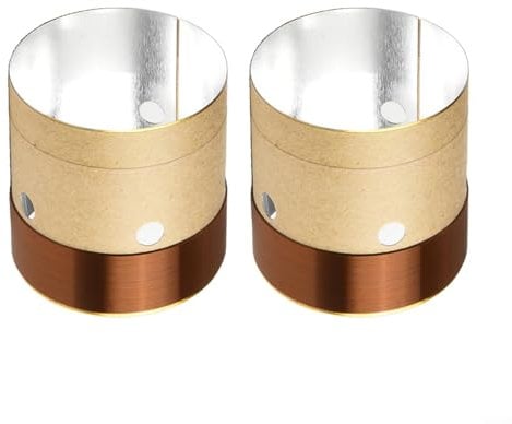 JoyousMall 2Pcs Woofer Voice Coil Dual Layers Round Copper Wire Bass Speaker Audio Replace Parts, Copper Wire Bass Speakers Voice Coil Repair Kit(35.5)