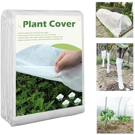 GkgWuxf Winter Plant Covers | Frost Cloth Plant Freeze Cover,Cold Proof Sun Shade Protector Blankets for Farm Outdoor Orchard Tree Yard Bed Garden Landscape Greenhouse Winter