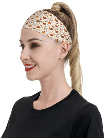 Lustiges Herbst-Stirnband mit Türkei-Aufdruck für Damen und Herren, Haarband, Schweißbänder für Laufen, Fußball, Fitnessstudio, Zubehör