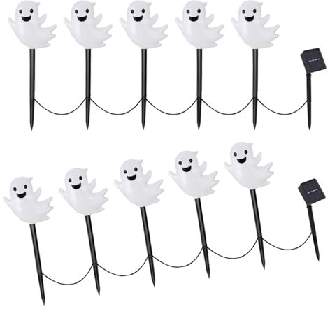 Set Halloween Silber Manifestation Radiances für Outdoor Trail Gras Garten und Terrasse Beleuchtung Solar Halloween Radiances