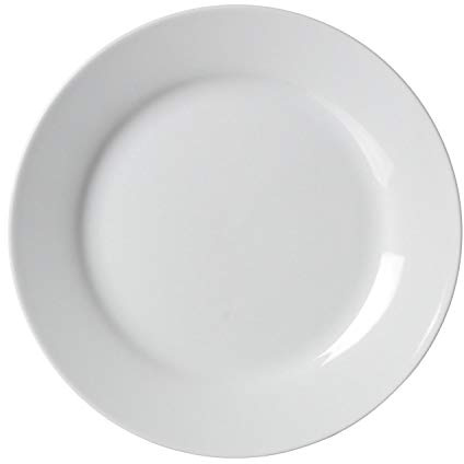 R&B Porzellan Teller 19 cm, Einfacher, eleganter Stil, Tonformung und Brennen, Dinner plate