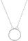 Langro Living Brandlinger ® Halskette Damen Silber 925. Kette Damen vergoldet mit 18 Karat (Silber und Gold), Kette mit Anhänger Ring. Schmuck für Frauen und Mädchen. Kettenlänge verstellbar 40-45cm.