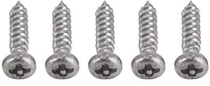 50pcs Screws for Guitar,Chrome Mounting Screws for Guitar Machine Heads Tuning Pegs Tuners(Silver)