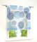 Raffrollo mit Kreis-Motiven Druck Design Rollos Voile Transparent Vorhang (BxH 140x140cm, Blau Kreis mit Tunnelzug)