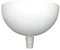 TIBELEC - Pavillon Luminaire, Cache-fils Demi-Shère Métal, Blanc, Diamètre 100MM