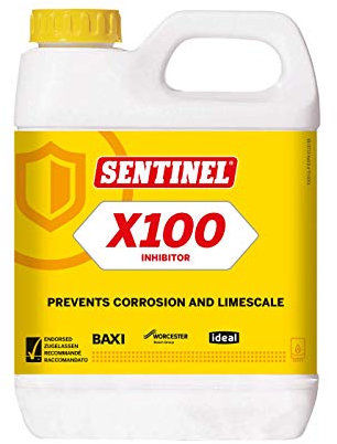 Sentinel X100 Inhibitor 1L Protect Central Heating System Cleaner (Pack of 2)