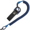 Ganzoo Spiral-Kabel Schlüsselanhänger elastisch mit Karabiner, Safety Lanyard mit Paracord-Mantel, Schlüsselband, Stretch Fang-Riemen, RSG Halterung für Polizei, Bundeswehr, Hausmeister, dunkelblau