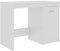 vidaXL Schreibtisch mit integriertem Schrank Bürotisch Computertisch Arbeitstisch Laptoptisch Büromöbel PC Tisch Hochglanz-Weiß 100x50x76cm Holzwerkstoff