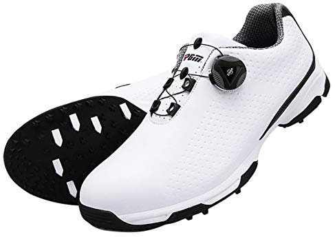 Scarpe da Golf Impermeabili Anti-Skid per Uomo con Sistema di Pizzo