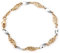 Maverton goldenes Damenarmband mit Weißgold + personalisierte Geschenkbox mit Gravur - durchbrochener Armreif für Frauen - Länge: 19 cm - 8 oder 14 Karat
