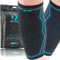 AGILE NOW® Wadenbandage 2er Set stabilisiert & entlastet die Waden bei jeder Bewegung – Kompressionsstrümpfe für Damen & Herren – rutschfeste & atmungsaktive Kompressionsbandagen (XL | Blau)