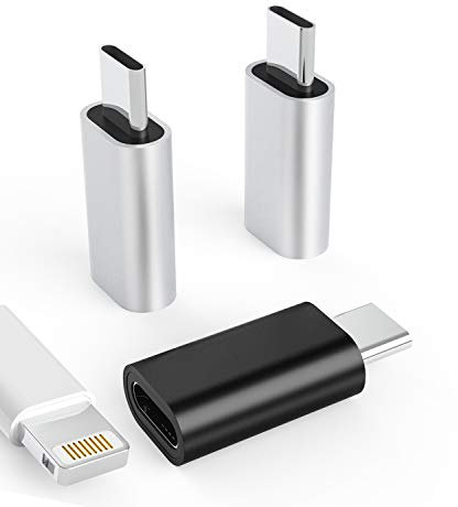 3Pack Lightning Female to USB-C Male Adapter,Type Charging for Samsung Galaxy S20 Ultra Z Flip Note S10 S9 Plus Google Pixel 5XL Compatible with Cable Converter Connector Charger LG Ipad Pro Air4 2020