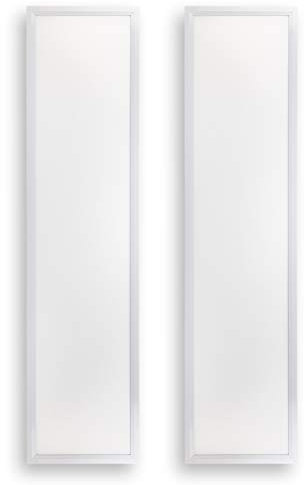 Popp® Panel LED PRO Blanco Empotrable con lente PMMA, *Marco No Incluido 220V, 40W 4000Lm, Luz Neutra 4000K IP40, 30x120cm(30x120cm 4000K 2 und)