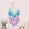 Dremisland Mond Traumfänger mit LED Licht Handgemachte Dreamcatcher Bastelset Traumfänger Kinder Bunte Feder Wandbehang Ornament für Zuhause Schlafzimmer Böhmen Dekoration Handwerk Geschenk