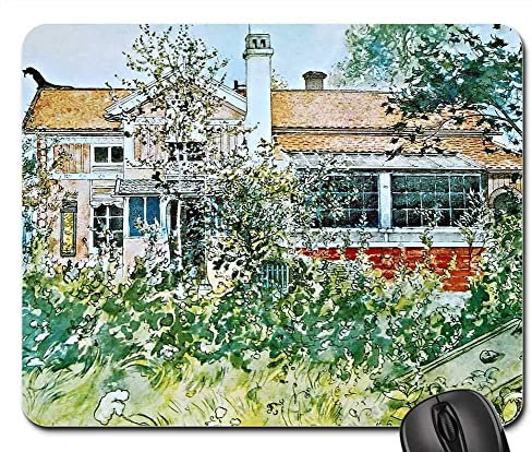 Lenkauflage Kunst Aus Schweden Künstler Carl Larsson Malerei Mauspads Tragbar Gaming Mauspad Multifunktional Mouse Pad Für Computer Laptops Professionelle Gamer 25X30Cm