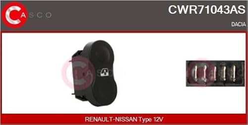Casco CWR71043AS Schalter Glasheber Renault Group