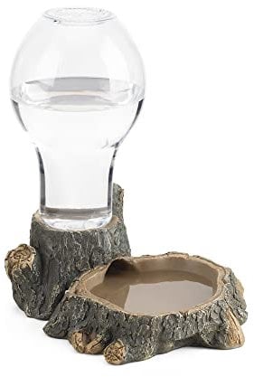 Navaris 400ml Schildkröten Wasserschale - Wasserspender für Reptilien - Wasser Tränke Trinkschale für u.a. Eidechse Schildkröte Gecko Schlange
