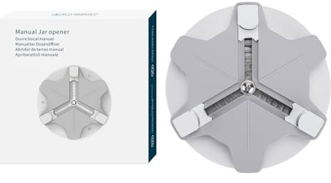 KITCHENDAO Jar Opener,Under Cupboard Jar Opener for Weak Hands & Seniors with Arthritis, Effortless Lid Opener,Bottle Opener Can Opener Under Cabinet