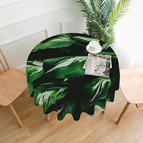PSVOD Runde Tischdecke für Rasen und Garten, waschbar, dekorativ, rund, für Restauranttische, Partys, Picknicks, 152,4 cm