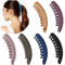 Eyegla 6 Stück Groß Bananen Haarspange Bunten Banana Clip Bananenspange Haarklammer für Dickes Haar,Rutschfeste Pferdeschwanz Halter Clip für Damen und Mädchen