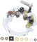 Kit Reparación Arranque ATV Soporte Cepillo Motor Metal Reemplazo