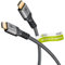 goobay High Speed 2.0 HDMI Kabel mit Ethernet - Vergoldete Stecker, Ultra HD Auflösungen bis zu 4K @ 50/60 Hz, HDMI Verlängerung für Laptop, PS5, Xbox, Apple TV 4K, Fernseher Zubehör - 3m Grau 64995