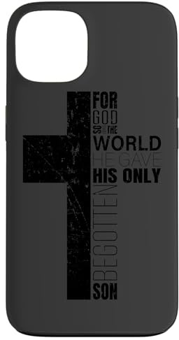 Christliche Handyhüllen mit Bibelversen Männer Religiöses Kreuz Hülle für iPhone 13