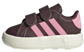 adidas Grand Court 2.0 Shoes Kids, Scarpe da Tennis Unisex - Bimbi 0-24, Aurora Ruby Bliss Pink off White, 26 EU
