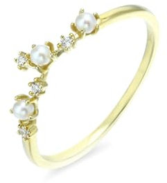 Stfery Trauring Rotgold 585 Ringe für Frauen Rund Moissanit Trauringe Damen
