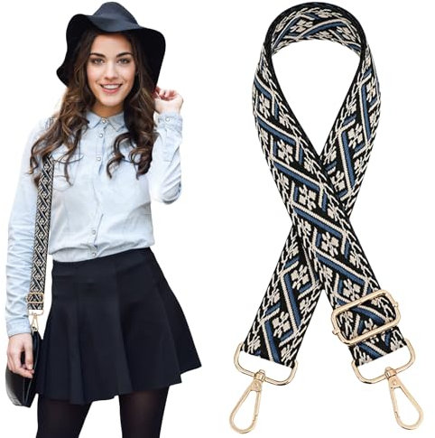 Traziewell Schultergurt Tasche Breiter Taschengurt Schultergurt Tragegurt 3.8cm Breite Tasche Schulterriemen für Crossbody Bag Gurt 0431