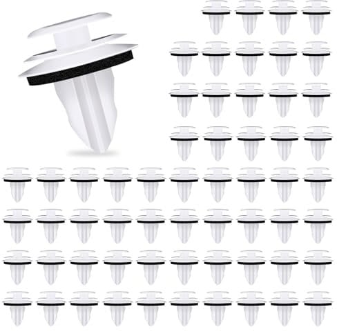 cobee 60 Pcs Door Panel Clips, Door Trim Panel Retainer Clip with Seal Ring, Car Fender Auto Bumper Dashboard Door Clip Panel Retainer Set, Door Panel Retainer Clips Fits Most Vehicles